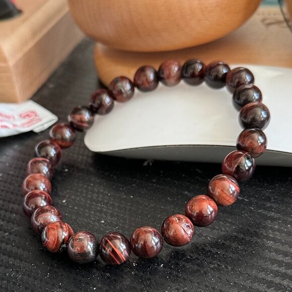 10MM Natural Gemstone Bracelet - Picture 7 of 9